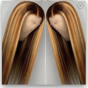 Ombré Brown & Blonde 22 inch Wig